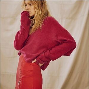 Free people Solitaire Cashmere V-neck  Size XS